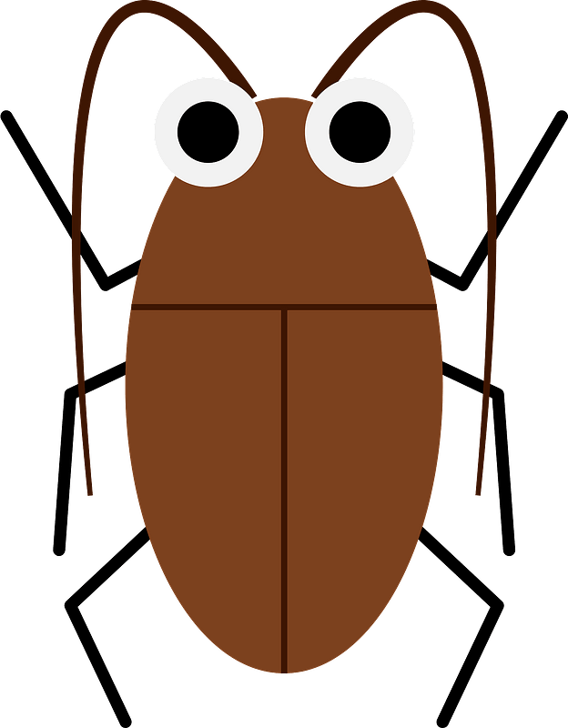 simple cockroach illustration